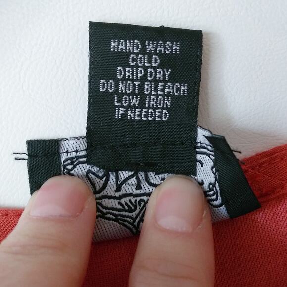 Angie Womens S Tiered Summer Sun Dress Beach Cover-up Swiss Dot Terracotta Boho - Picture 8 of 11